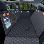 Dog Car Seat Vover,Back Seat Cover for Dogs,Durable Scratch Proof and Waterproof Pet Car Seat Cover for Limousine/Family Car/SUV/Pickup(Black,52" L x 56.6" W)