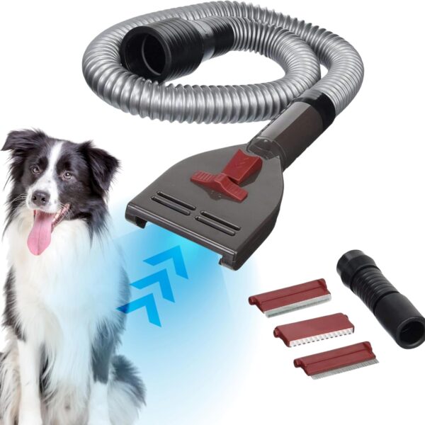 Penn-Plax VacGroom Pet Grooming and Shedding Vacuum Attachment Kit  Great for Dogs, Cats, and Your Furniture! Works With Almost All Vacuum Brands