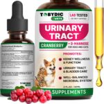 Cat & Dog UTI Treatment & Urinary Tract Infection Remedy with Cranberry & D-Mannose - Feline Natural Medicine for UTI Relief - Kidney + Bladder Support Supplement - Pet Renal Health