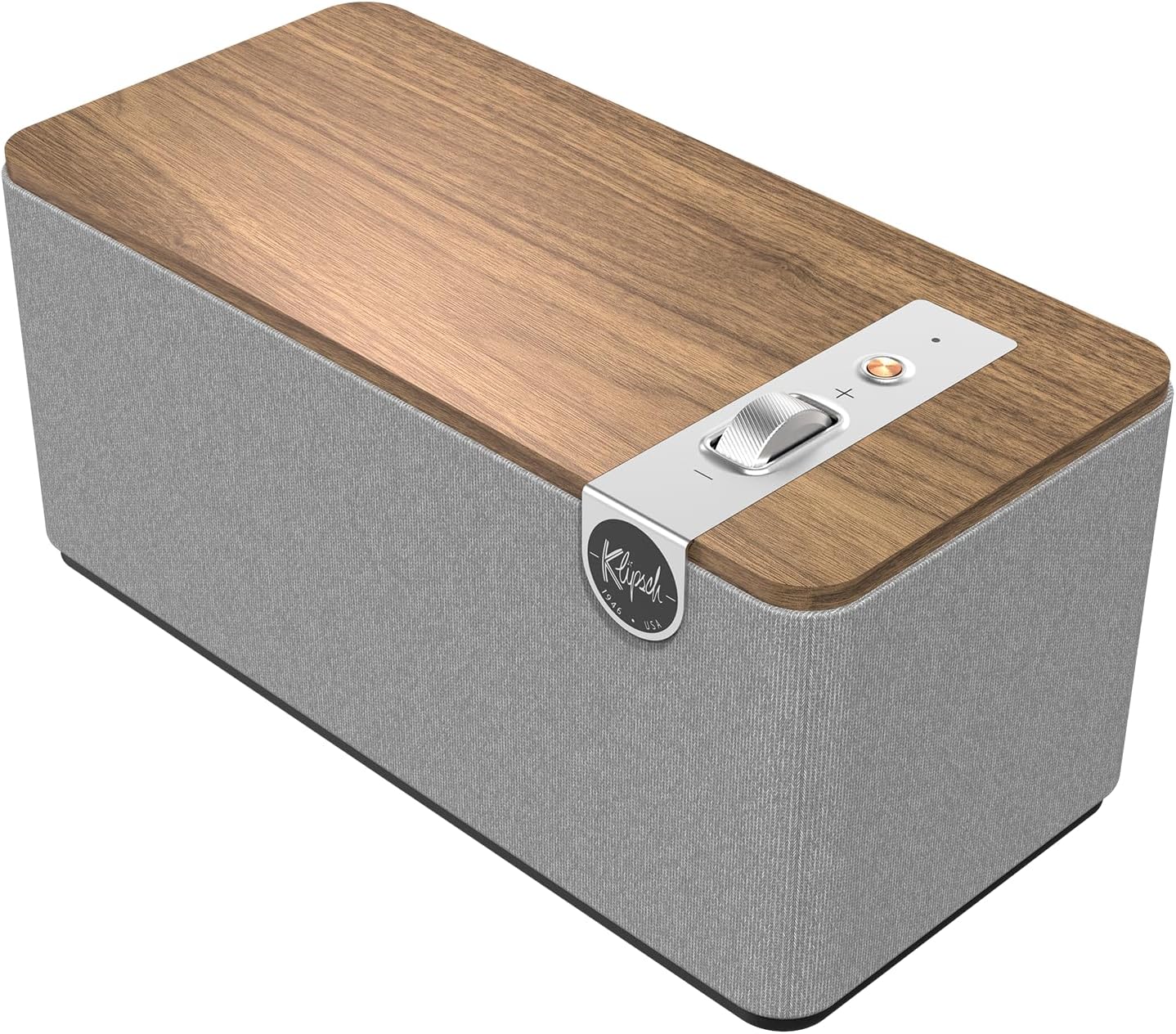 Klipsch The One Plus Premium Bluetooth Speaker System with Two 2.25 Full Range Drivers, 4.5 Woofer, Bluetooth 5.3 with Up to 40 ft. of Distance, Walnut Klipsch The One Plus Premium Bluetooth Speaker System with Two 2.25 Full Range Drivers, 4.5 Woofer, Bluetooth 5.3 with Up to 40 ft. of Distance, Walnut