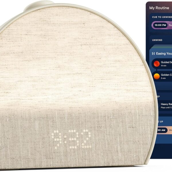 Hatch Restore 3 Sunrise Alarm Clock, Sound Machine, Smart Light (Putty) - White Noise, Screen-Free Sleep Routine