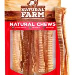 Natural Farm Beef Trachea (12 Inch, 8 Pack), 100% Beef Chews, Natural Glucosamine and Chondroitin for Joint & Hip Mobility, Bone Strength  Low Fat Crunchy & Crispy Treats for All Dogs