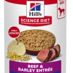 Hill's Science Diet Adult 7+, Senior Adult 7+ Premium Nutrition, Wet Dog Food, Beef & Barley Loaf, 13 oz Can, Case of 12