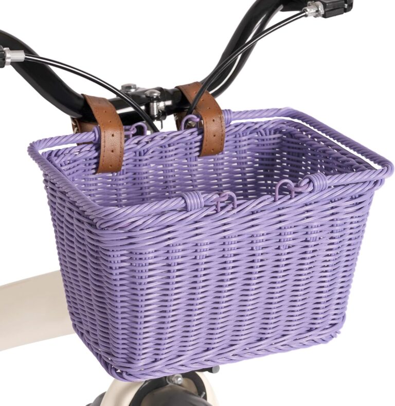 GRANNY SAYS Kids Bike Basket, Front Bicycle Bike Baskets for Kids, Small Wicker Bike Basket for Boys and Girls, Small Wicker Basket for Bike, 9" x 7" x 6", 1-Pack