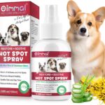 Hot Spot Spray Treatment for Dogs, 2025 Upgraded Hot Spot & Itch Relief Skin Spray for Dog, Irritated Dry Itchy Skin, Allergies, and Dermatitis, Scratching and Licking, Reduces Topical Inflammation
