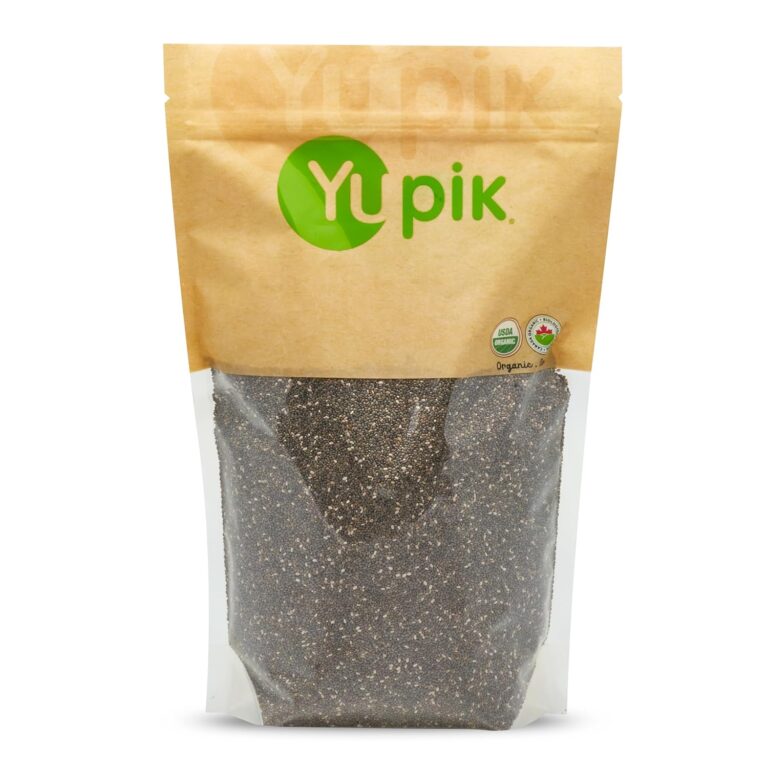 Yupik Organic Black Chia Seeds, 2.2 lb (35.2 oz), Gluten-Free, GMO-Free, Kosher, Vegan, Raw Plant-Based Superfood, Rich in Fiber, Source of Omega-3, Gels Easily, Perfect for Smoothies & Chia Pudding