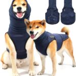AOOLMOL Dog Anxiety Vest and Coat, Vet Visits and Separation - Keep Pet Calm, Dog Jacket for Thunder, Fireworks, Anti Anxiety Vest for Dogs and Cat Body and Ear