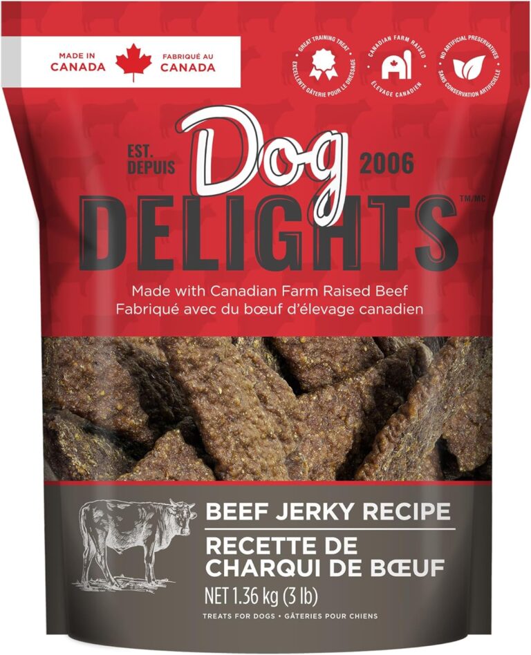 Dog Delights Beef Jerky, 1.36kg, Dog Treats