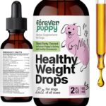 Forever Puppy Weight Management Drops for Dogs - Dog Food Supplement for Energy Support - Irish Sea Moss, Ginseng & Fenugreek Nutrient Blend for All Breeds & Sizes - 2 fl oz