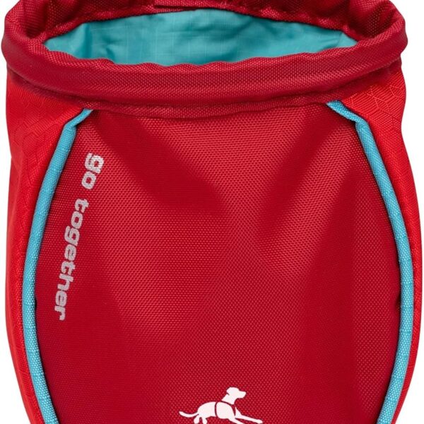 Kurgo Go Stuff It Dog Treat Bag, Training Treat Pouch Bag for Dogs, Treat Pouches for Pets, Hands-Free Pouch Waist, Reflective, Includes Carabiner (Chili Red)