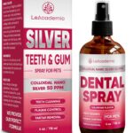 Dental Spray for Pets  Cat & Dog Breath Freshener That Helps with Tartar, Plaque, & Bad Odor  Silver 50 PPM + Valerian Flavour for Dog Teeth Cleaning  4 Oz