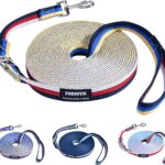 Lunge Line for Horses, Tangle-Free Equine Lead Rope with 360 Alloy Trigger Buckle and Swivel Snap, Horse Training Equipment, Long Leash Lines, 26ft/8m (Pink-Black-Red-Multi)