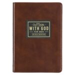 One Minute with God for Men 365 Devotions, Brown Faux Leather Flexcover