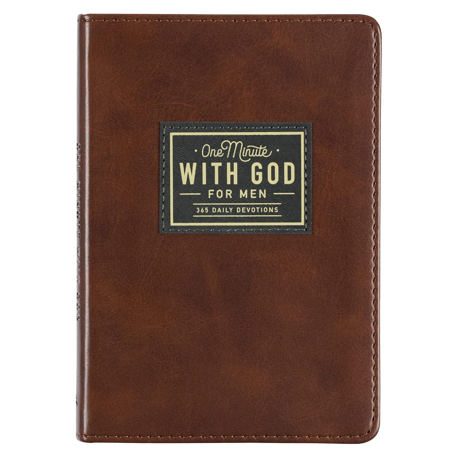 One Minute with God for Men 365 Devotions, Brown Faux Leather Flexcover One Minute with God for Men 365 Devotions, Brown Faux Leather Flexcover