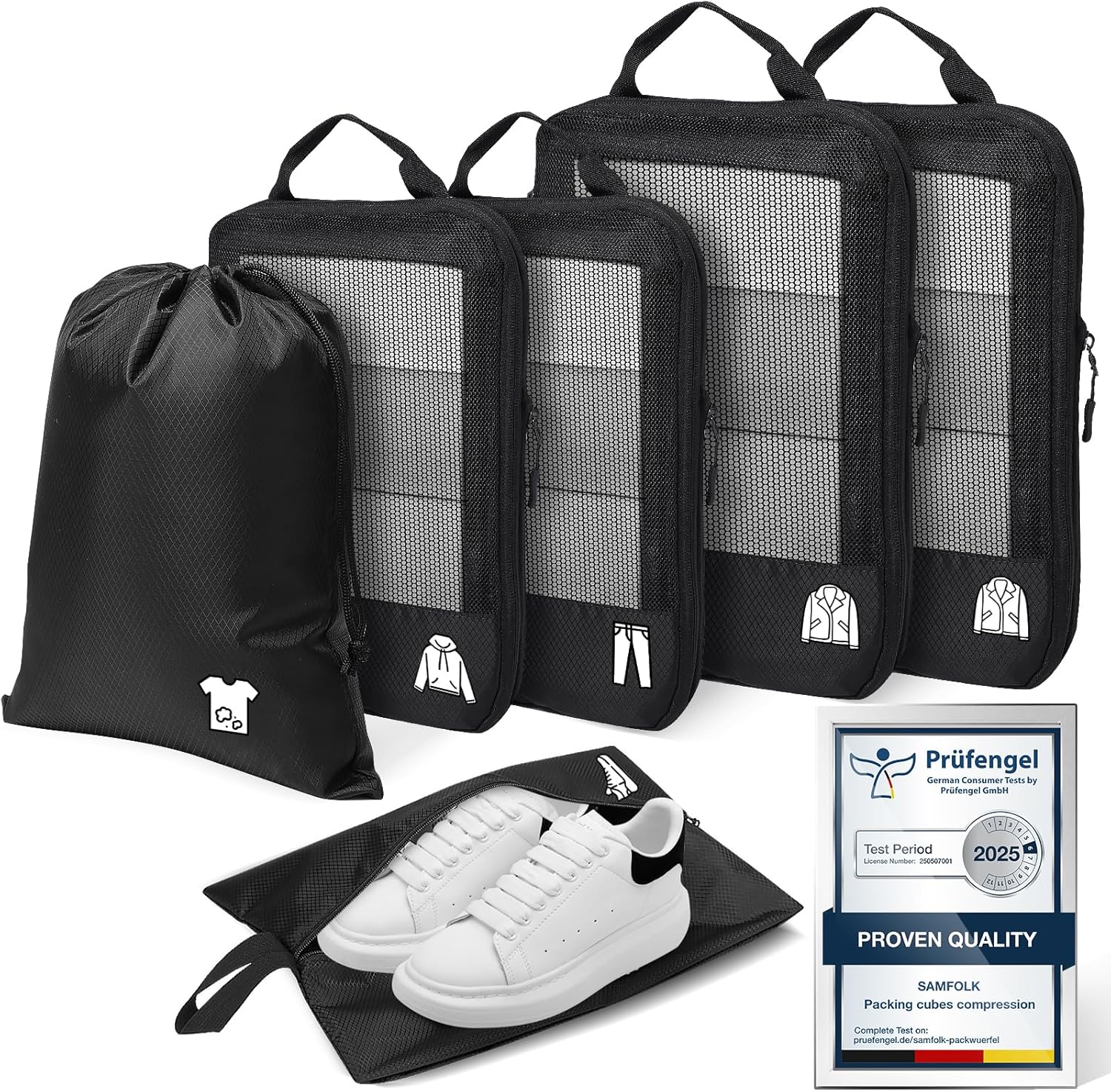 Compression Packing Cubes for Travel, Lightweight 6 Set Bags Cruise Must Haves for Luggage Carry On Suitcase and Clothes Organizer, Durable Vacation Essentials and Accessories Gifts for Women and Men Compression Packing Cubes for Travel, Lightweight 6 Set Bags Cruise Must Haves for Luggage Carry On Suitcase and Clothes Organizer, Durable Vacation Essentials and Accessories Gifts for Women and Men