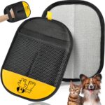 Pet Hair Removal Glove  Electrostatic Grooming Mitt for Dogs & Cats, Gentle Deshedding & Fur Removal Tool for Pets, Furniture, Car Seats, Clothing & Sofas, Reusable & Easy to Clean