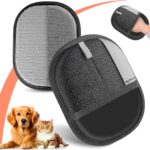 MyPera Pet Hair Remover Gloves for Cats & Dogs, Electrostatic Pet Hair Removal Gloves Brush for Pets Hair, Upgraded Animal Fur Removal Tool, Reusable Cats & Dogs Grooming Gloves for Hair Removal (2)