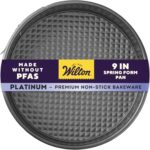 Wilton Platinum Non-Stick 9 Inch Springform Cheesecake Pan, Stainless Steel Bakeware, Made Without PFAS, Packaging May Vary