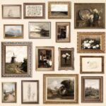 97 Decor Antique Wall Decor - 16 Pcs Vintage Wall Art Prints, Antique Pictures Landscape Painting, French Country Decoration Botanical Posters, Moody Gallery Pictures For Home Bedroom (unframed)