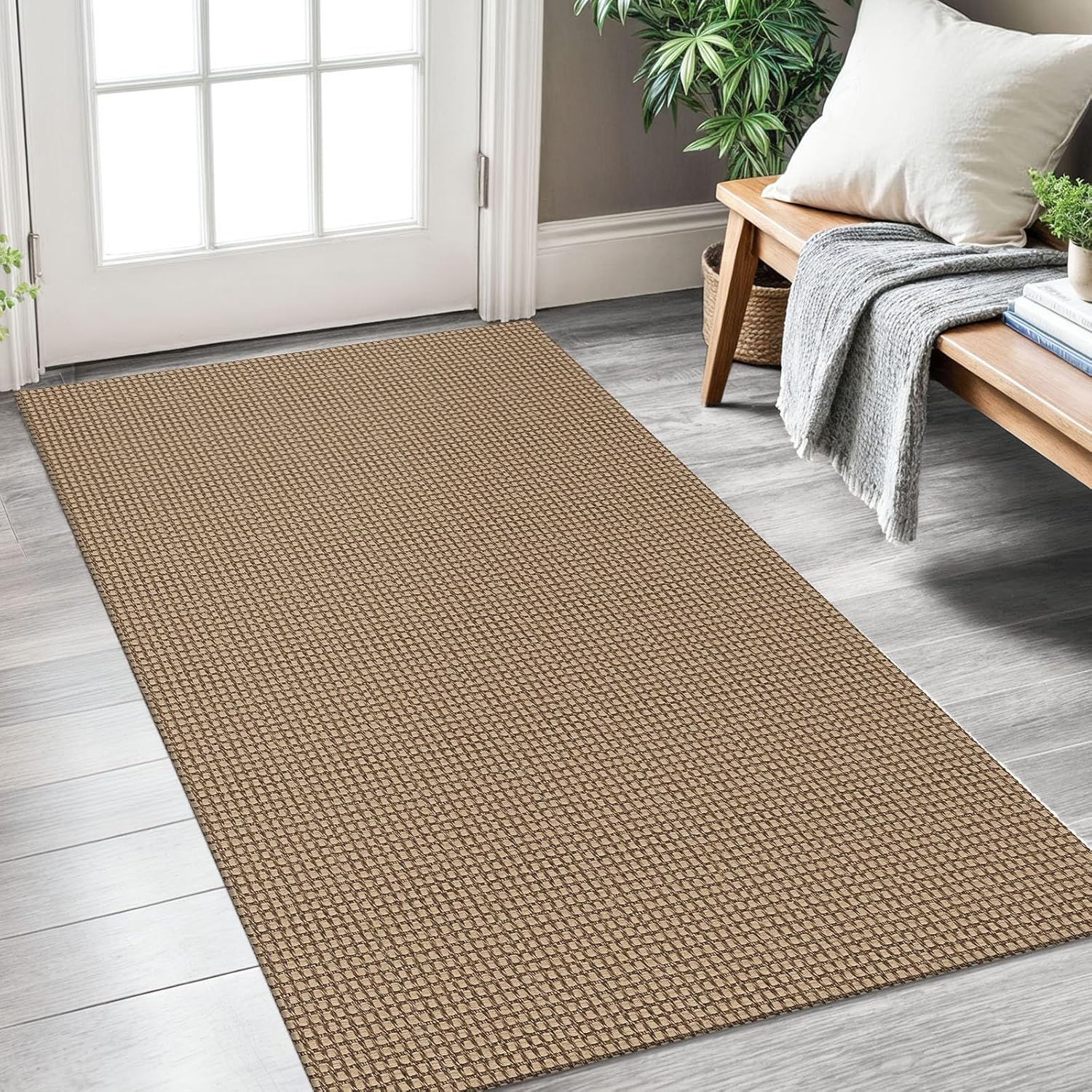 KOZYFLY Boho Rugs for Entryway 3x5 ft Washable Area Rug Non Slip Rubber Backed Entry Rug Woven Indoor Door Mat Cotton Kitchen Rugs Floor Carpet for Entryway, Foyer, Backdoor, Tan/Orange/Brown KOZYFLY Boho Rugs for Entryway 3x5 ft Washable Area Rug Non Slip Rubber Backed Entry Rug Woven Indoor Door Mat Cotton Kitchen Rugs Floor Carpet for Entryway, Foyer, Backdoor, Tan/Orange/Brown