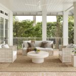 Nuloom Asha Light Brown/Ivory, 8' x 10', Casual, Striped Border, Soft and Cozy, High Traffic, Stain Resistant, Easy Clean, Durable Area Rug for Indoor/Outdoor Patio, Deck, Porch, Garden, Courtyard