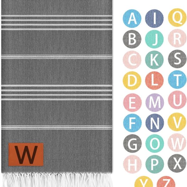 Antfuny Monogram Turkish Bath Towel Beach Blanket Bathroom Essentials Swim Poolside Pool Accessories Swim Must Haves Hot Tub Items Spa Gadgets Adult Women College Dorm Girl Student Stuff