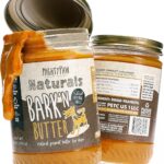 Mighty Paw Bark'n Butter Peanut Butter for Dogs (2 Pack) | 100% Natural Single Ingredient. Dog Safe Peanut Butter Snack. Spreadable for Pets. Made in USA