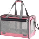 Dog Soft-Sided Carriers Cat Soft-Sided Carriers Dog Carriers Cat Travel Carrier Dog Travel Bag Reptile Carrier Squirrel Carrier Guinea Pig carrierLarge Pink