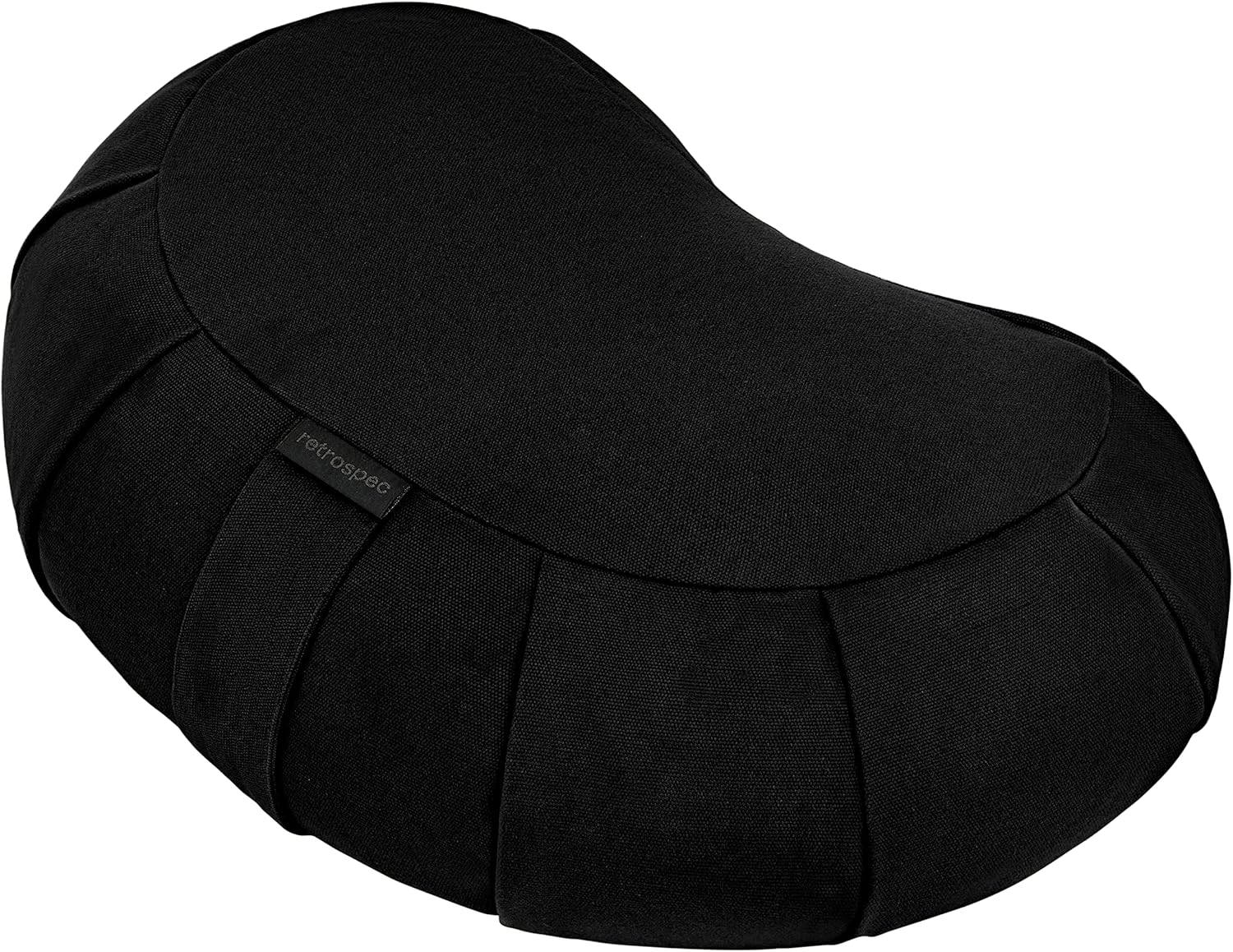 Retrospec Sedona Zafu Meditation Cushion Filled w/Buckwheat Hulls - Yoga Pillow for Meditation Practices - Machine Washable 100% Cotton Cover & Durable Carry Handle, Crescent, Black Retrospec Sedona Zafu Meditation Cushion Filled w/Buckwheat Hulls - Yoga Pillow for Meditation Practices - Machine Washable 100% Cotton Cover & Durable Carry Handle, Crescent, Black