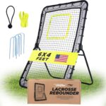 Victorem Lacrosse Rebounder for Backyard - 6x4 Ft. Volleyball Rebounder, Bounce Back Net with 5 Rebound Angles - Rebound Net for Lacrosse, Baseball, Tennis & Softball Training