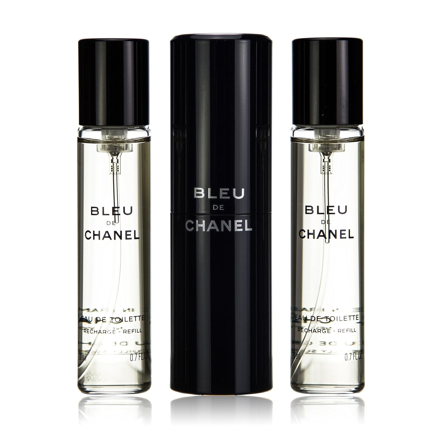 CHANEL Bleu De Eau De Toilette Travel Spray & Two Refills for Men - 3x20ml/0.7oz, CHANEL Bleu De Eau De Toilette Travel Spray & Two Refills for Men - 3x20ml/0.7oz,