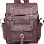 17.3-inch Mens Genuine Leather Backpack  Large Brown Laptop Backpack for Men, Vintage Leather Bookbag for Travel, Work & Business, Best Executive Computer Backpack Mochila Cuero Hombre