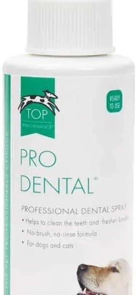 Dog and Cat Pro Dental Spray Easy Use for Fresh Pet Breath Oral Health 4 oz (1 Bottle)