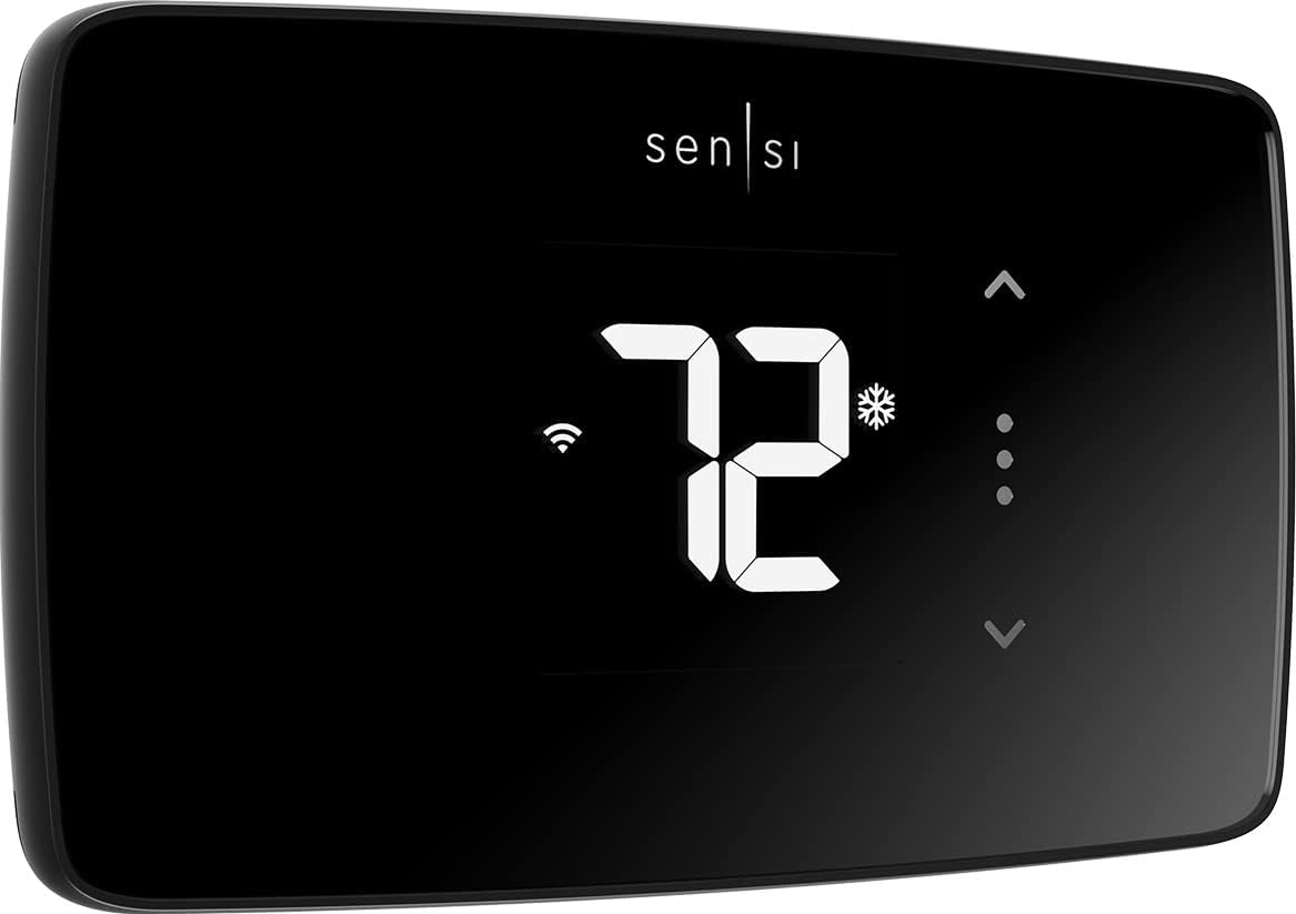 Sensi Lite Smart Thermostat, Data Privacy, Programmable, Wi-Fi, Easy DIY, Works With Alexa, Energy Star Certified, ST25, Most Systems C-Wire Not Required, Except On Heat/Cool Only and Heat Pump System Sensi Lite Smart Thermostat, Data Privacy, Programmable, Wi-Fi, Easy DIY, Works With Alexa, Energy Star Certified, ST25, Most Systems C-Wire Not Required, Except On Heat/Cool Only and Heat Pump System