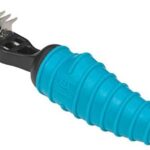 Ergonomic Dematting Tools for Dogs Professional Dog Grooming 6 or 9 Blade Tool(Teal 6 Blade)