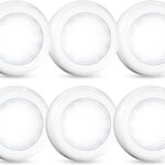 Tap Light 6 Pack Portable LED Puck Touch Night Lights - Battery Operated Under Cabinet Lighting for Kitchen, Closet, Classroom, Indoor & Outdoor