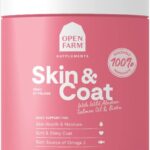 Open Farm Skin & Coat Chews, Dog Supplement, Dog Vitamins, Supports a Soft and Shiny Coat Using Traceable and Vet-Approved Ingredients, 12.7 oz, 90 Count