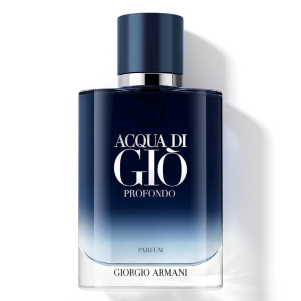 Armani Beauty  Acqua di Gi Profondo  Eau de Parfum  Cologne for Men  Fougre Aromatic & Ambery Mens Fragrance  Bergamot, Everlasting essence, Cistus & Patchouli Not - 3.3 Fl Oz