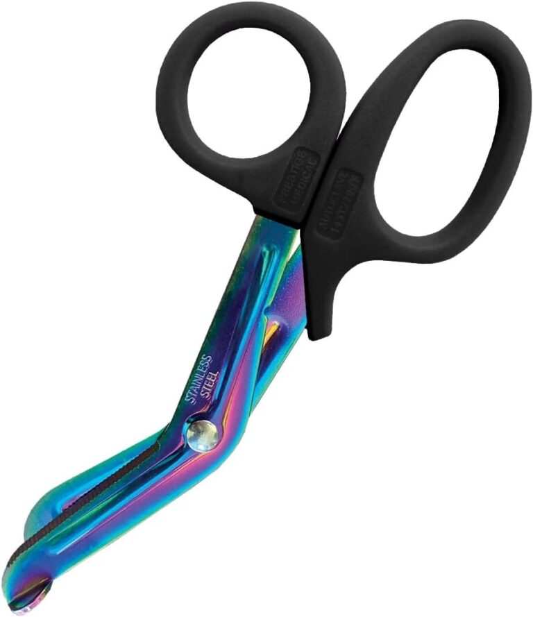 Prestige Medical 5.5" Nurse Utility Scissor, Rainbow Finish/Black