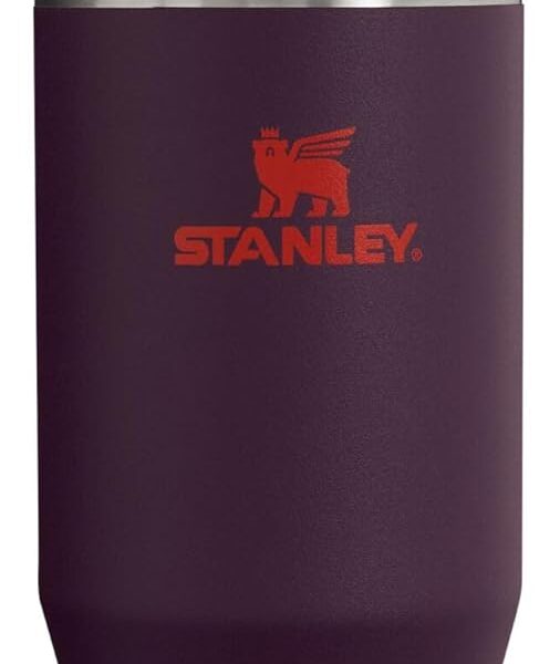 Stanley IceFlow Flip Straw Tumbler with Handle 30 oz | Twist On Lid and Flip Up Straw | Leak Resistant Water Bottle | Insulated Stainless Steel |BPA-Free | Plum