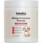 Allergy & Immune Support Chews for Dogs  Powered by Astragalus Root & Flaxseed C3  Promotes Seasonal Allergy Relief, Gut & Digestive Health  Soft Chews