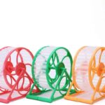 Hamster Exercise Wheel, Silent Running Wheel with Stand for Hamsters, Gerbils, Mice and Other Small Pets, Hamster Wheel Cage (Random Color, 1 PC), Dia 11cm/4.33in