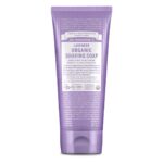 Dr. Bronner's Organic Shaving Soap (Lavender, 7 Ounce) Moisturizing Shave Soap for Men & Women Certified Organic Sugar & Shikakai For Face, Underarms & Legs