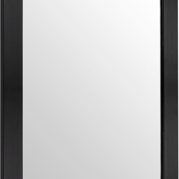 Ruomeng Wall Mirror Rectangle Decorative Mirror 12" x 16" for Entryway, Bedroom, Living Room, Black