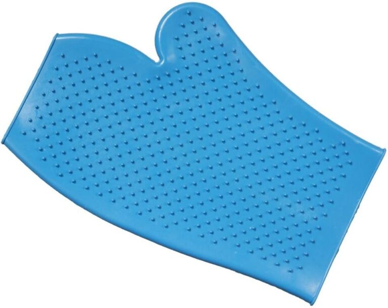 Tough 1 Tough-1 Rubber Grooming Glove, Turquoise