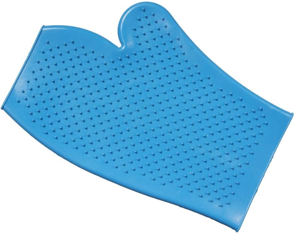 Tough 1 Tough-1 Rubber Grooming Glove, Turquoise Tough 1 Tough-1 Rubber Grooming Glove, Turquoise