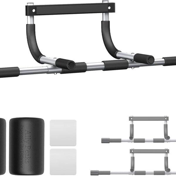 Ally Peaks Pull Up Bar for Doorway,Multiple Levels Width Adjustable Pull Up Bar Accurately Match Wide and Narrow doorframe,Indoor Chin-Up Bar Workout Bar,USA Original Patent