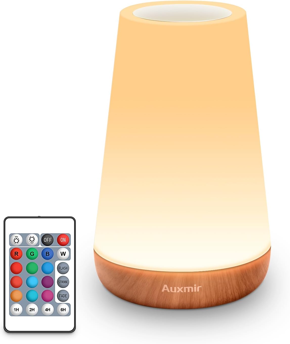 Auxmir LED Night Light Bedside Lamp Touch and Remote Control Dimmable Tabletop 13 RGB Colors Changing 5 Brightness Adjustable Rechargeable Portable Lamp for Baby Kids Nursery Bedroom Bathroom Camping Auxmir LED Night Light Bedside Lamp Touch and Remote Control Dimmable Tabletop 13 RGB Colors Changing 5 Brightness Adjustable Rechargeable Portable Lamp for Baby Kids Nursery Bedroom Bathroom Camping
