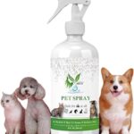 VoilaVe HOCL Spray for Dogs & Cats - Hypochlorous Acid Spray for Pets, Antiseptic Spray - Dog Wound Spray for Skin Irritation, Itch Relief, Infection, Allergy, Rashes - Safe for All Animals - 8 OZ