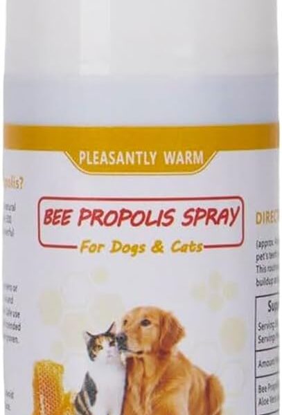 Bee Propolis Spray for Dogs & Cats, 3.4 fl oz - Breath Freshener, Gum Health Support, Dental CareGums Health Natural Plant-Based Active Formula